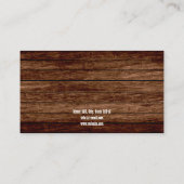 Carte De Visite Rustic Farm Style Horse Photo Equine Coaching (Dos)