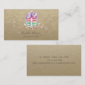Carte De Visite Rustic Kraft, Macarons Gâteaux Faits Main (Devant / Derrière)