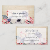 Carte De Visite Rustic Light Wood (Devant / Derrière)