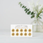 Carte De Visite Rustic Loyalty Sunflower Punch Acheter neuf obteni (Debout devant)