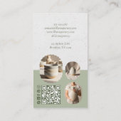 Carte De Visite Rustic Minimal Pottery Photo Collage Business Card (Dos)