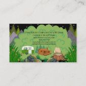 Carte De Visite Rustic Outdoor RV Park Campground Design (Devant)