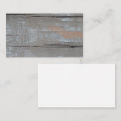 Carte De Visite rustic planks (Devant / Derrière)