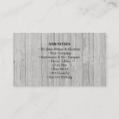 Carte De Visite Rustic RV Park Campground Outdoor Design (Dos)