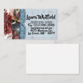 Carte de visite Rustic Tin Panneau Plafond Pays Ou (Devant / Derrière)