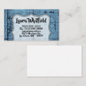 Carte de visite Rustic Tin Panneau Plafond Pays Ou (Devant / Derrière)