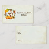 Carte De Visite Rustic Wreath (Devant / Derrière)