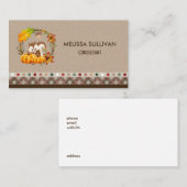 Carte De Visite Rustic Wreath (Devant / Derrière)