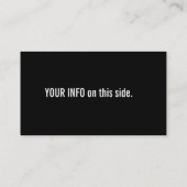 Carte de visite rustique (Dos)