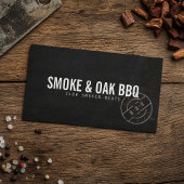 Carte De Visite Rustique BBQ Smokehouse 
