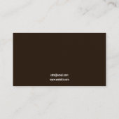 Carte De Visite Rustique Brown & Blanc Horse Ranch Equine (Dos)