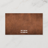 Carte De Visite Rustique Brown Perdu Texture Chevaux Photos (Dos)