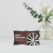 Carte De Visite Rustique Chrome voiture en alliage Roue Roue Rim M (Debout devant)