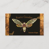 Carte De Visite Rustique Cicada Professionnel (Devant)
