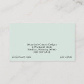 Carte De Visite Rustique Circulaire Scie Bois Artisanat Code QR (Dos)