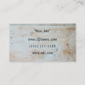 carte de visite rustique de cactus (Dos)