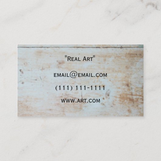 carte de visite rustique de cactus (Dos)