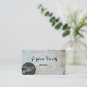 carte de visite rustique de cactus (Debout devant)