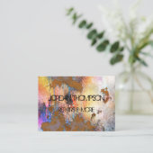 carte de visite rustique de cru de peau (Debout devant)