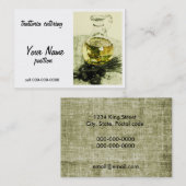 carte de visite rustique de restauration (Devant / Derrière)