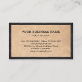 Carte De Visite Rustique Kraft Handyman Outils de réparation Elect (Dos)