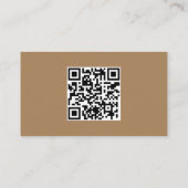 Carte De Visite Rustique Kraft Moderne Design Metallic Constructio (Dos)