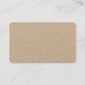 Carte De Visite Rustique Kraft Script simple RSVP (Dos)