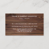 Carte De Visite Rustique Pays Poulet Ferme OEufs Frais Aquarelle (Dos)