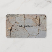 Carte de visite Rustique Rock Wall (Dos)