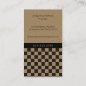 Carte De Visite Rustique Rouge Primitive Salerie Maison Pays Affai (Dos)