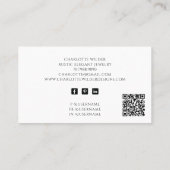 Carte De Visite Rustique Wiccan Pagan Jewelry Designer QR Code (Dos)