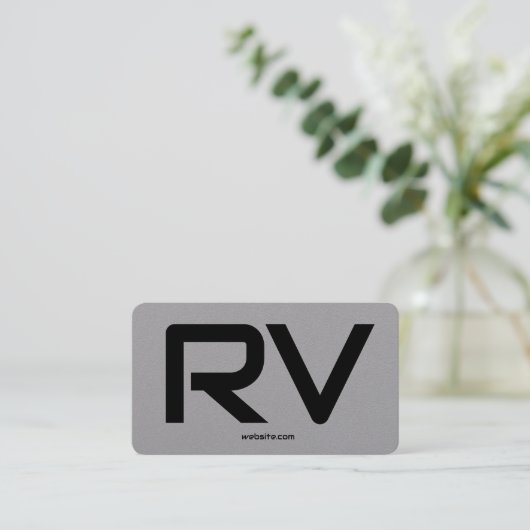 Carte De Visite 🚐 RV Code QR personnalisé Premium (Debout devant)