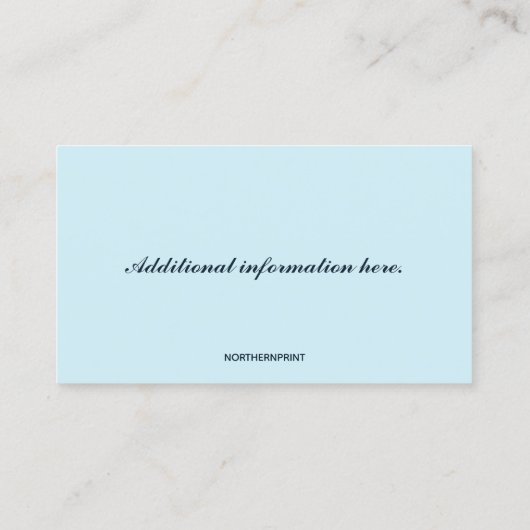 Carte De Visite RV maisons à moteur modifiables (Dos)