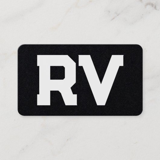 Carte De Visite RV Motorhome (Devant)