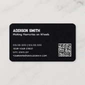 Carte De Visite RV Motorhome (Dos)