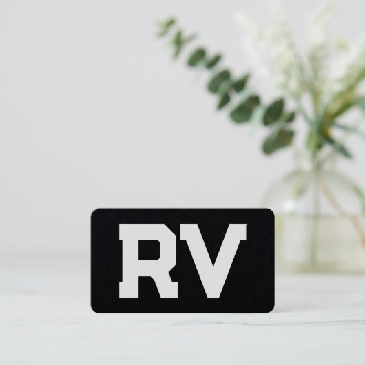 Carte De Visite RV Motorhome (Debout devant)