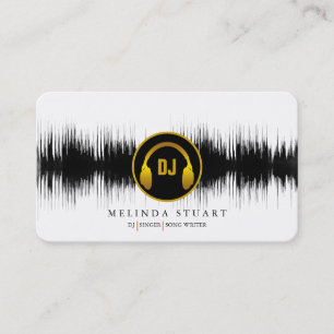 Carte De Visite Rythme musical professionnel minimaliste moderne