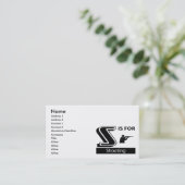 Carte De Visite S est pour le tir (Debout devant)