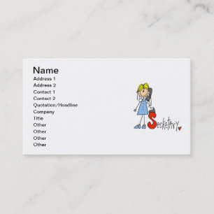 Carte De Visite S est pour secrétaire