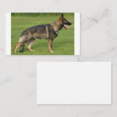 Carte De Visite Sable berger allemand complet (Devant / Derrière)