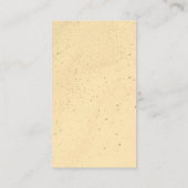 Carte De Visite Sable de bananier jaune (Dos)