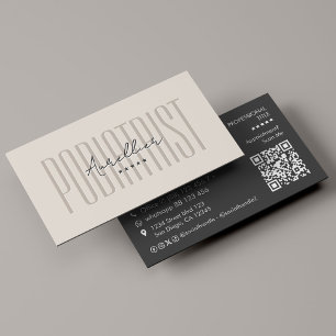 Carte De Visite Sable de massage minimal pour podologue
