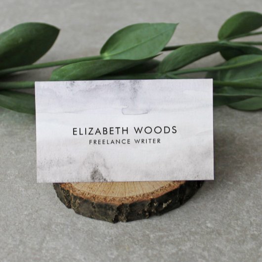 Carte De Visite Sable De Plage Aquarelle Beige Abstrait Profession