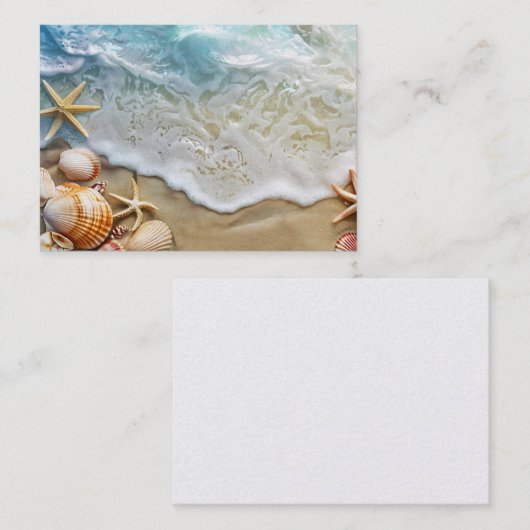 Carte De Visite Sable et mer (Devant / Derrière)