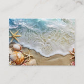 Carte De Visite Sable et mer (Devant)