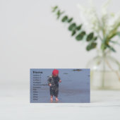 Carte De Visite Sable humide entre les orteils (Debout devant)
