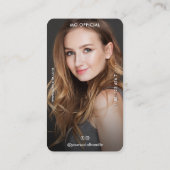 Carte De Visite Sable photo professionnel minimal simple (Dos)