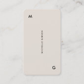 Carte De Visite Sable QR professionnel simple et moderne (Devant)