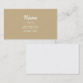 Carte De Visite Sable simple (Devant / Derrière)