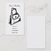Carte De Visite Sac à main (Devant / Derrière)